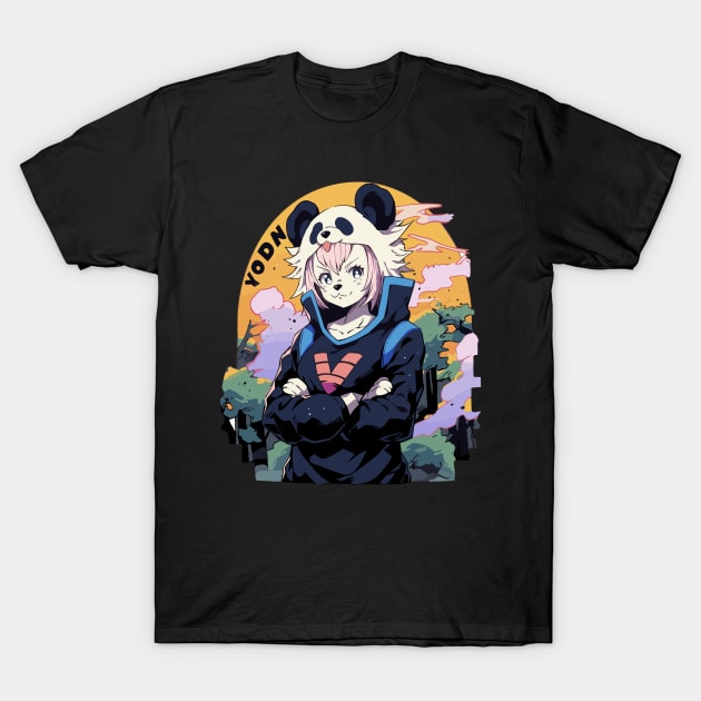 anime panda T-Shirt by Lug